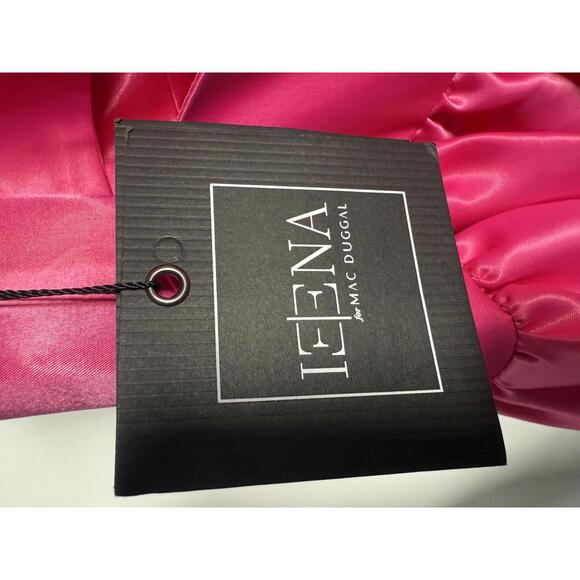 NWT Mac Duggal Fuchsia Bow Bubble Hem Mini Dress Size 8 - Picture 6 of 10